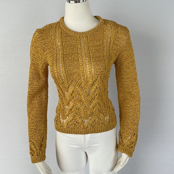 NWT BCBG Golden Yellow Sweater Size X Small - Picture 3 of 11
